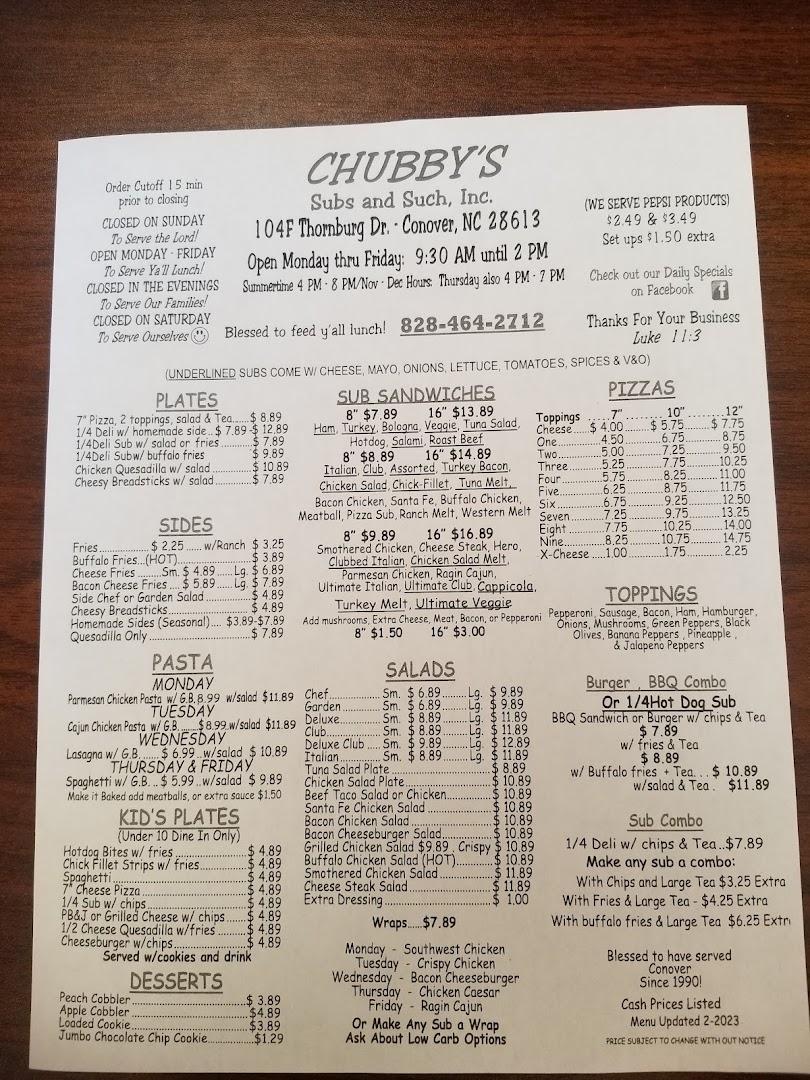 Chubby's of Conover